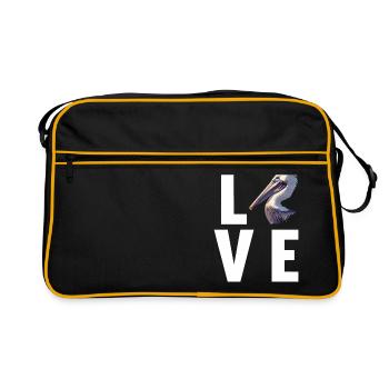 Pelikane Pelikan - Retro Tasche - Schwarz/Gold - Vorne