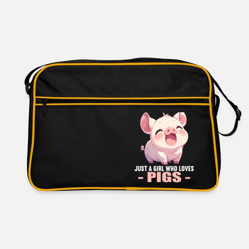 Cochon Cochon - Sac Retro - noir/or