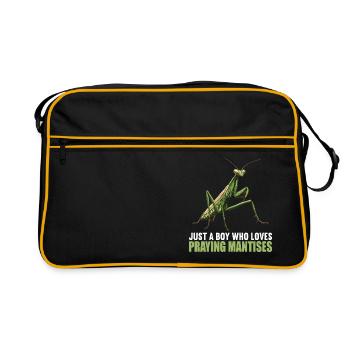 Praying mantises Praying mantis - Retro Bag - black/gold - Front