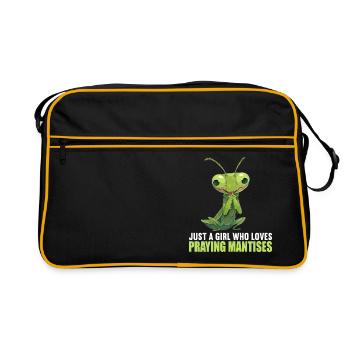 Praying mantises Praying mantis - Retro Bag - black/gold - Front
