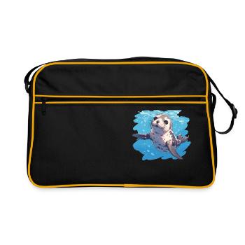 Seals, Seal - Retro Bag - black/gold - Front