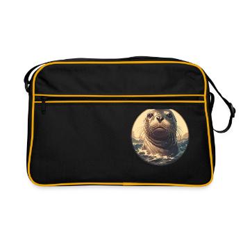 Seals, Seal - Retro Bag - black/gold - Front