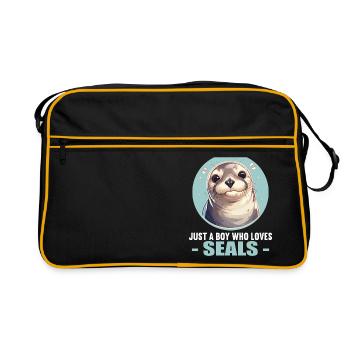 Joints, Phoque - Sac Retro - noir/or - Devant