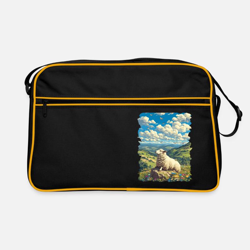 Schafe Schaf Retro Tasche