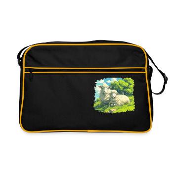 Sheep Sheep - Retro Bag - black/gold - Front
