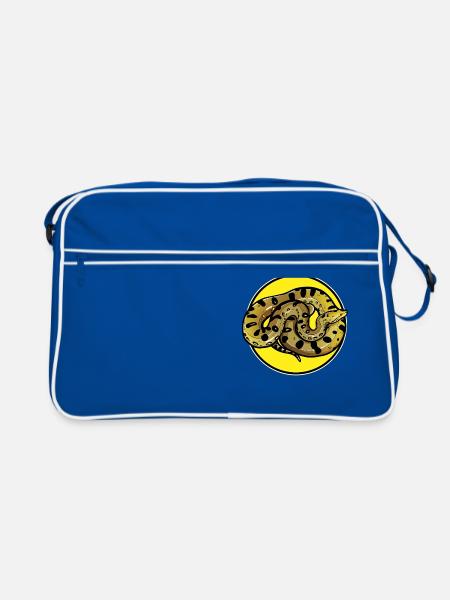 Anakondas Anakonda - Retro Tasche - Blau/Weiß - Vorne