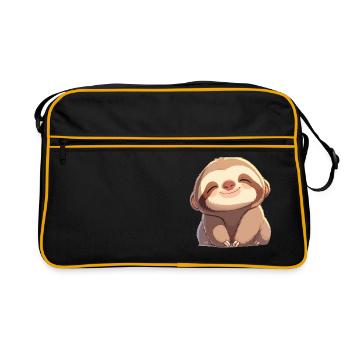 Sloths Sloth - Retro Bag - black/gold - Front