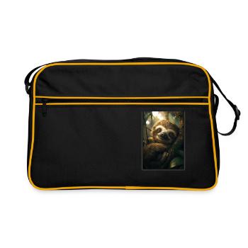 Sloths Sloth - Retro Bag - black/gold - Front
