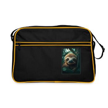 Sloths Sloth - Retro Bag - black/gold - Front
