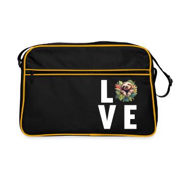 Sloths Sloth - Retro Bag - black/gold - Front