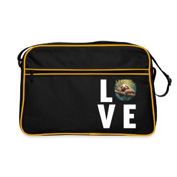 Sloths Sloth - Retro Bag - black/gold - Front