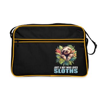 Sloths Sloth - Retro Bag - black/gold - Front