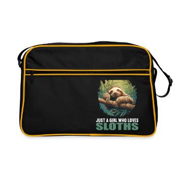Sloths Sloth - Retro Bag - black/gold - Front
