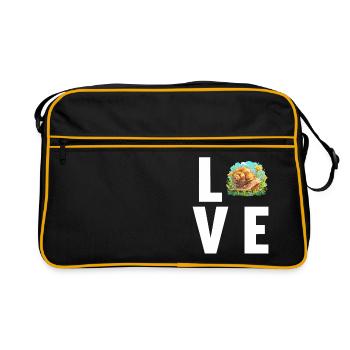 Escargots Escargot - Sac Retro - noir/or - Devant