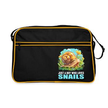 Snails Snail - Retro Bag - black/gold - Front