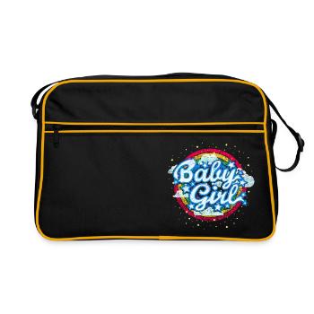 Baby Girl (arc-en-ciel) - Sac Retro - noir/or - Devant