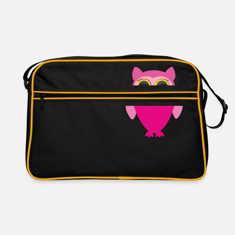 Rosa Eule Retro Tasche