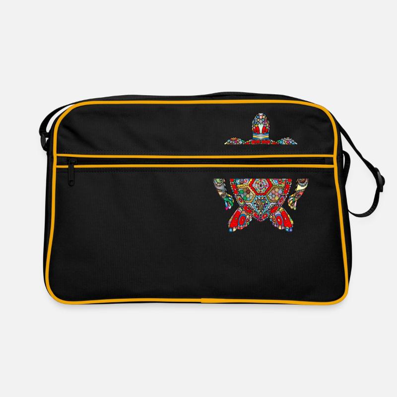 sea turtle colourful Retro Bag