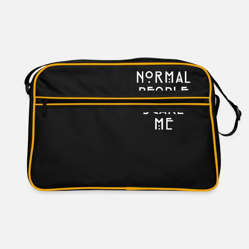 NORMAL PEOPLE SCARE ME - Sac Retro - noir/or