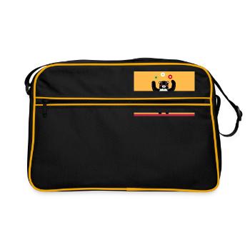Funny nounours jaune noir - Sac Retro - noir/or - Devant