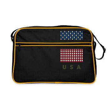 Etats-Unis - Sac Retro - noir/or - Devant