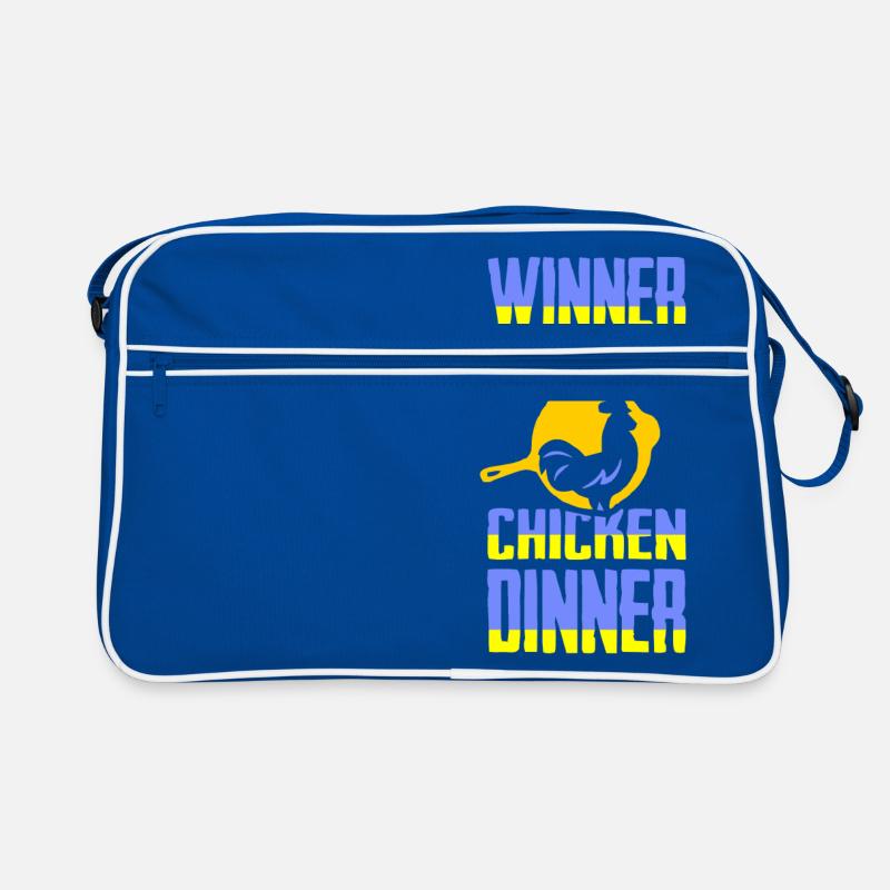 Winer Winer Chicken Dinner T-Shirt Retro Tasche