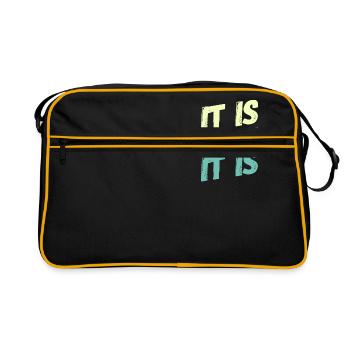 C'est ce que c'est - Sac Retro - noir/or - Devant