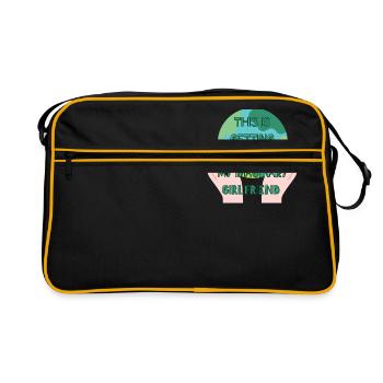Stopper le réchauffement climatique - Sac Retro - noir/or - Devant