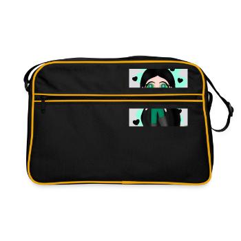 CHARACTER; MAN - Retro Bag - black/gold - Front