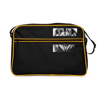 Le Roi Lion en regardant - Sac Retro - noir/or - Devant