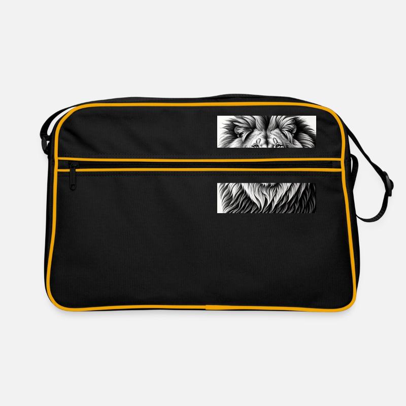 Le Roi Lion en regardant - Sac Retro - noir/or