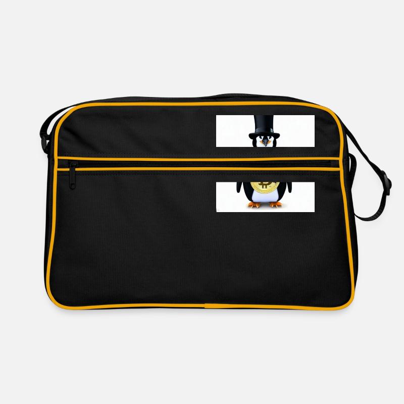 Pingouin cool - Sac Retro - noir/or