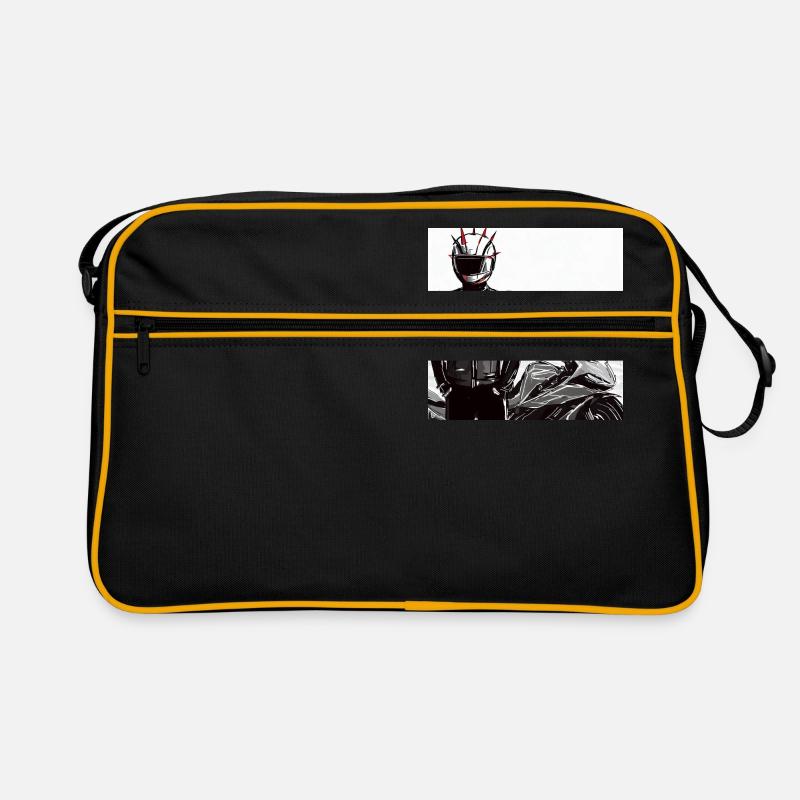 Motorcycle Pencil Drawing Retro Bag