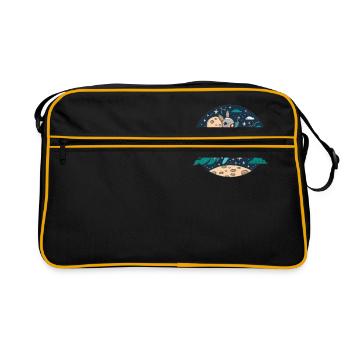 Moonbound Bunny Rocket - Sac Retro - noir/or - Devant