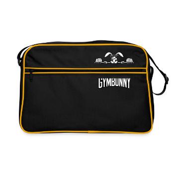 GymBunny Niedlich - Retro Tasche - Schwarz/Gold - Vorne