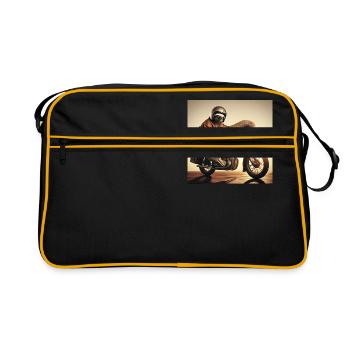 Paresseux Motard Vagabond - Sac Retro - noir/or - Devant