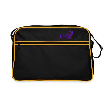 DJANGO VIOLA - Retro Bag - black/gold - Front