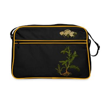 herb rosemary parsley thyme dill oregano - Retro Bag - black/gold - Front