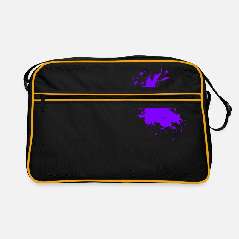 Splatter paint splashes Abstract Retro Bag