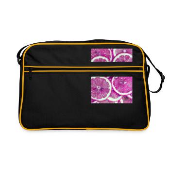 lemon - Retro Bag - black/gold - Front