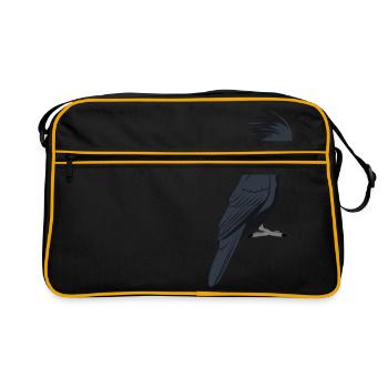 Palm Cockatoo - Retro Bag - black/gold - Front