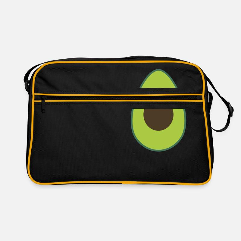 Trend Avocado - Retro Tasche - Schwarz/Gold