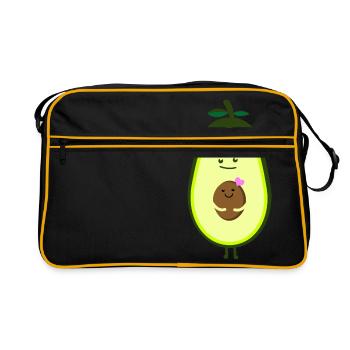 Baby i love you (b) - Retro Bag - black/gold - Front