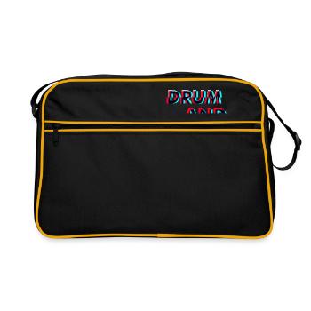 Drum and Bass Weird - Retro Bag - black/gold - Front