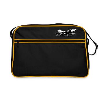TORNADO - Retro Bag - black/gold - Front