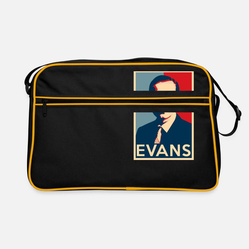 Bill Evans Hope Poster - Größen der Jazz Geschicht - Retro Tasche - Schwarz/Gold