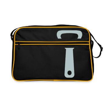 bottle opener - Retro Bag - black/gold - Front