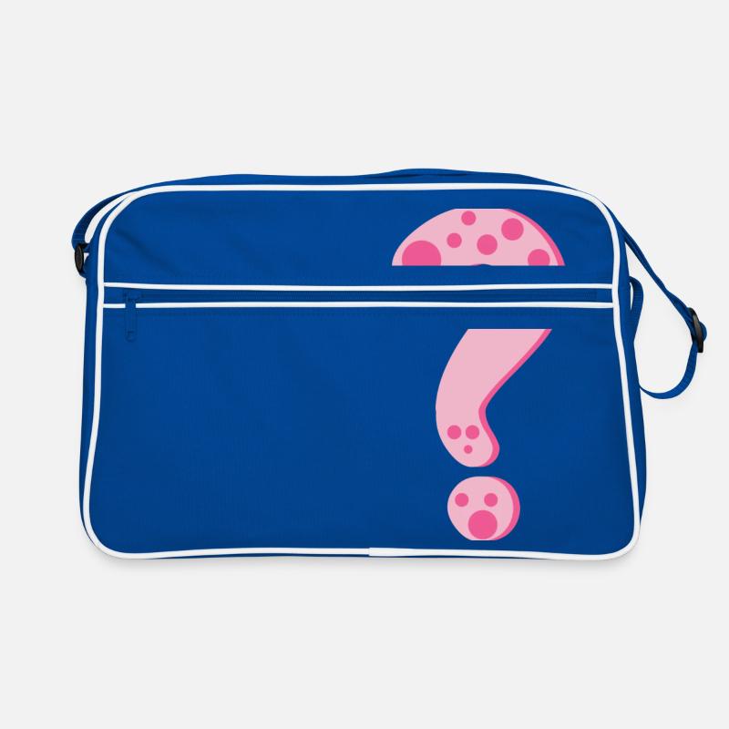 Fragezeichen Retro Tasche