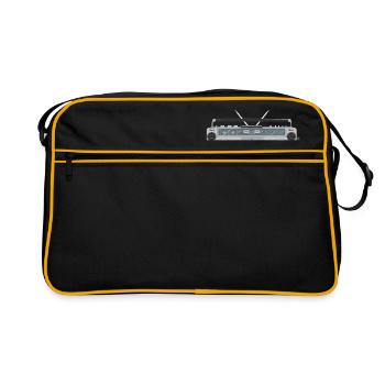 Ghetto blaster retro - Retro Bag - black/gold - Front