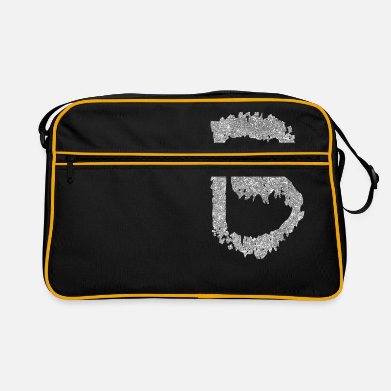 Buchstabe B Geschenk Name Retro Tasche